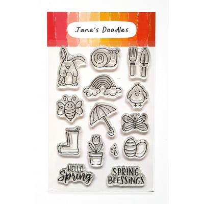 Jane's Doodles Clear Stamps - Spring Icons